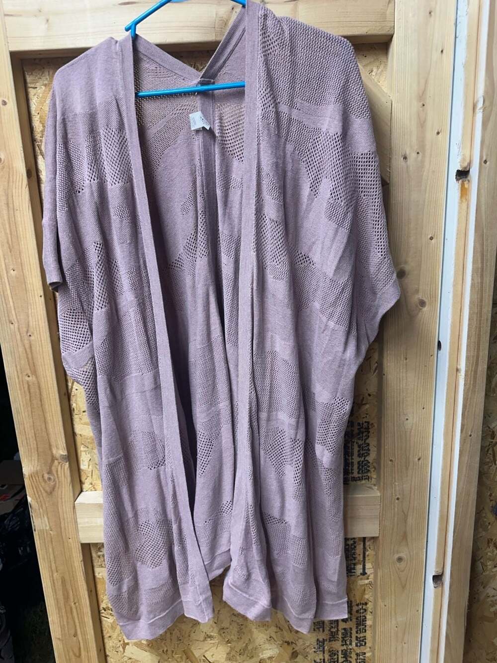Lululemon Find Your Light Wrap OS Heathered Vintage Mauve Cardigan Poncho